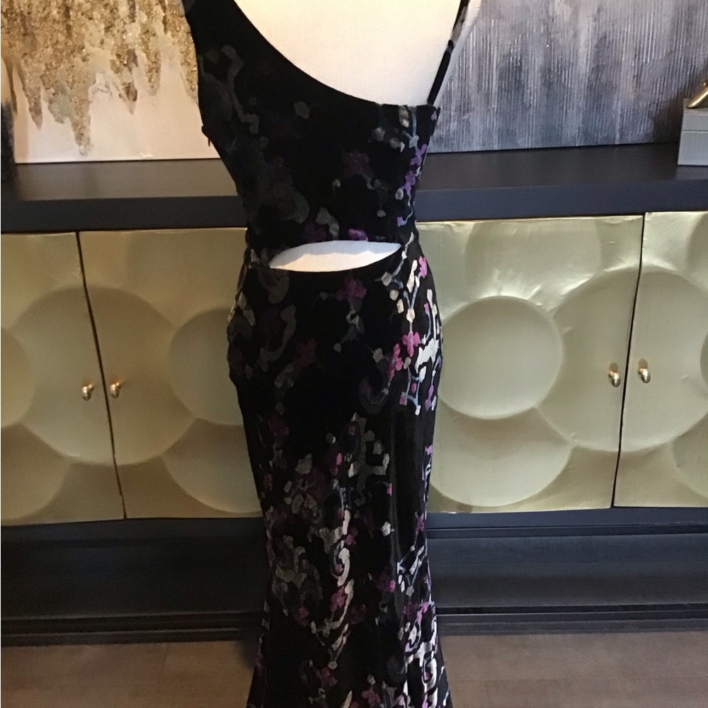 Black Silver and Purple Maxi Dress - Picture 5 of 16